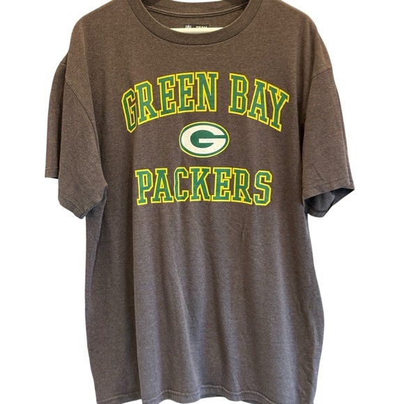 Team Apparel NFL Mens Size XL Gray Green Bay Packers Tee Shirt - Picture 2 of 6
